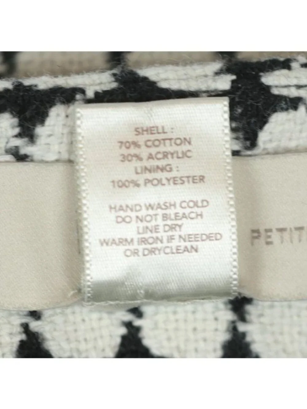 Ann Taylor LOFT Women's Size 2 Petite Black & White Polka Dot Mini Pencil Skirt